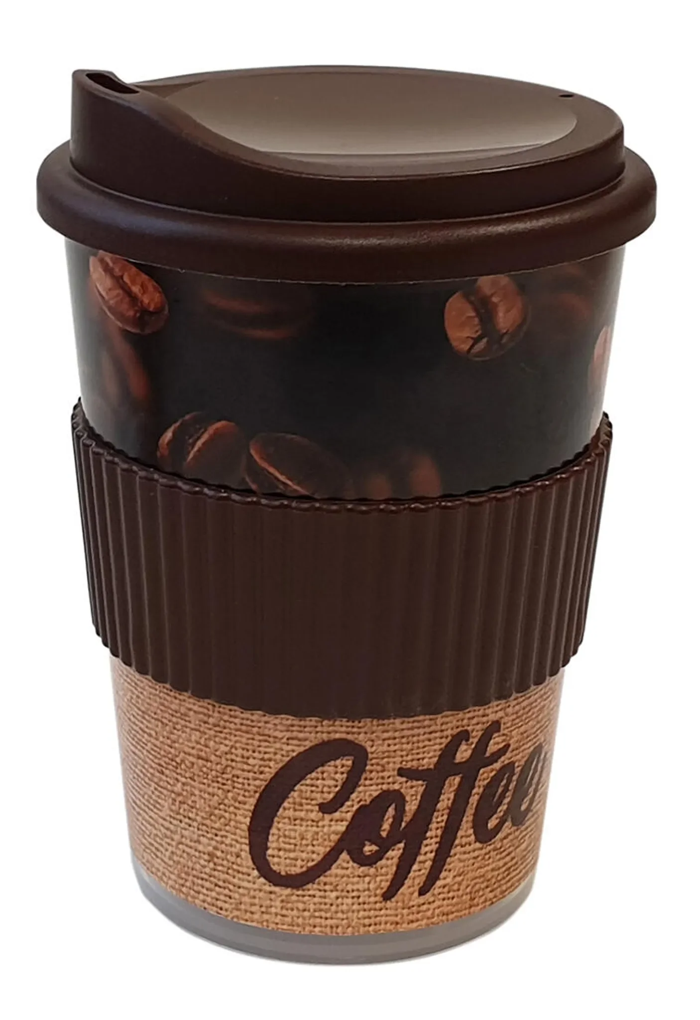 Becher mit Trinkauslauf – 0,25 l, mit Manschette